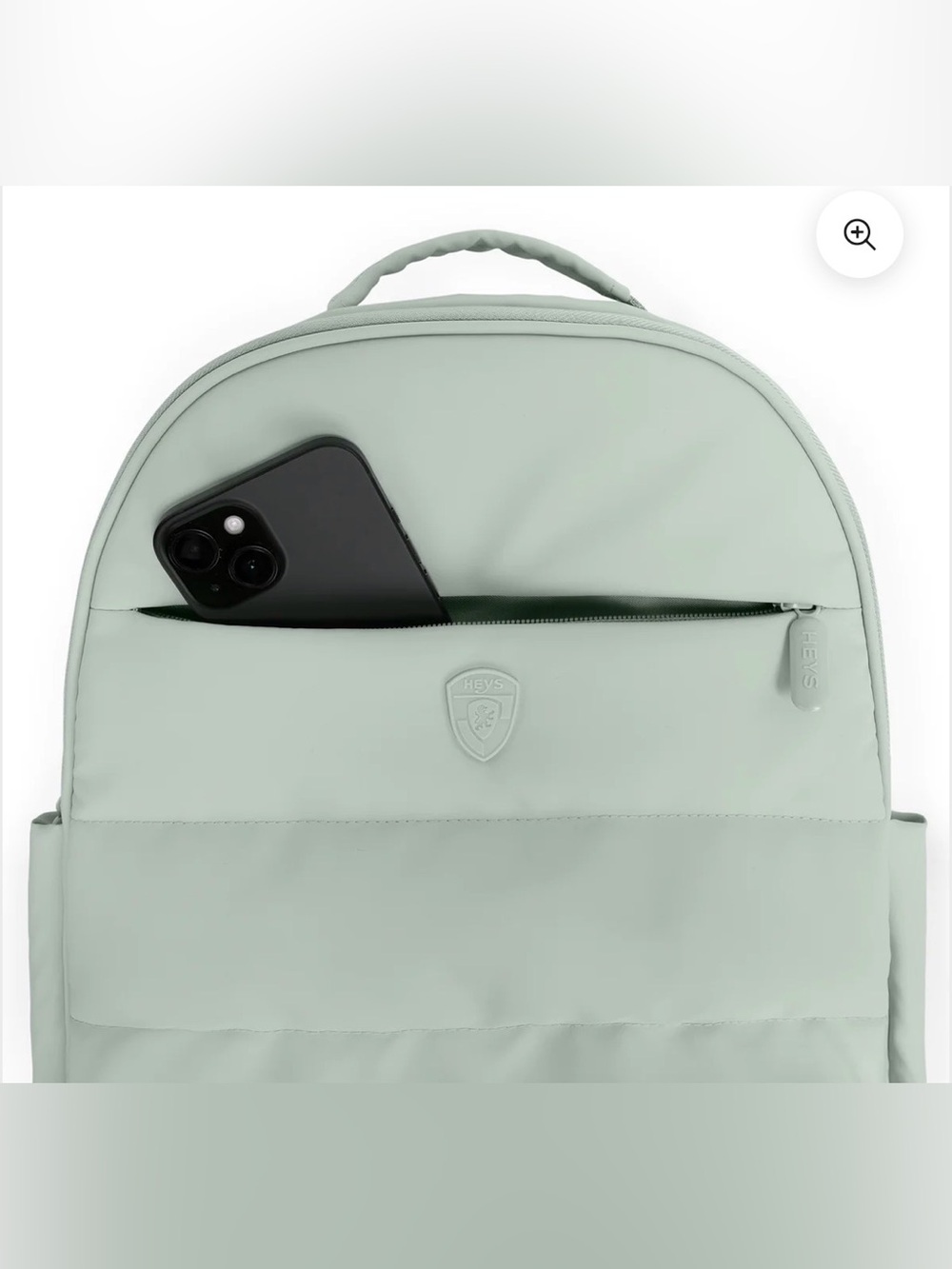 Heys puffer backpack sage green travel water-resistent New - Picture 4 of 11